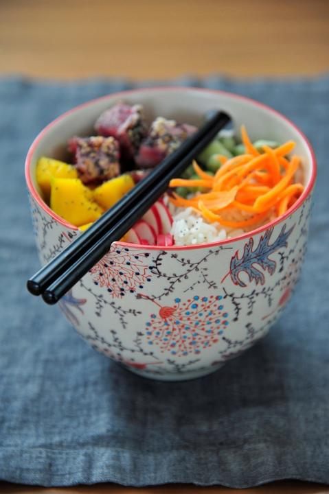 Produktbild Easy Life 2er Set Ramen-Bowl m. Stäbchen 800 ml. (14 cm, 0.80 l, 2 x)
