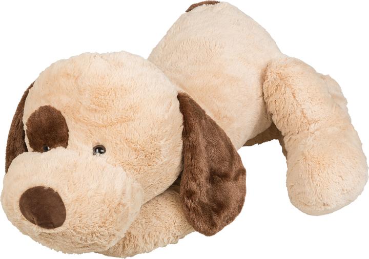 Actual product image Idena Plush dog XXL 100cm light brown