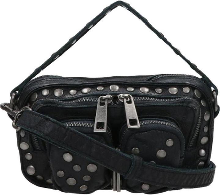 Núnoo Nunoo Small Crossbodybag / Umhängetasche Ladies - Leder - Helena Rivet gewaschen - schwarz