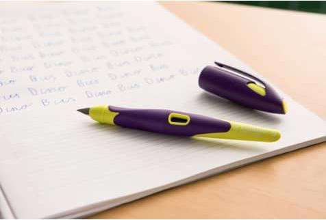 Image du produit STABILO Stylo scolaire ergonomique EASYbirdy pour droitiers Plume standard (Jaune, Violet, 1 x)