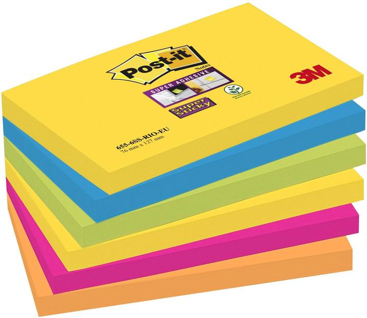 Produktbild Post-it Super Sticky Carnival (127 x 76 mm)