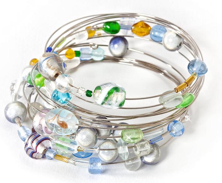 Hobby & Crafting Fun Armband-Spiralfeder, 0,6mm, silberfarben (6 cm, Metall)