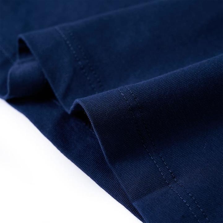 Immagine prodotto VidaXL Camicia da bambino a maniche lunghe blu navy 128,Materiale: 100 (128)
