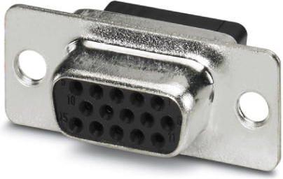 Actual product image Phoenix Contact D-SUB socket connector 180 ° Number of poles: 15 Crimping VS-09-BU-DSUB-HD-CD-B 10 pcs.