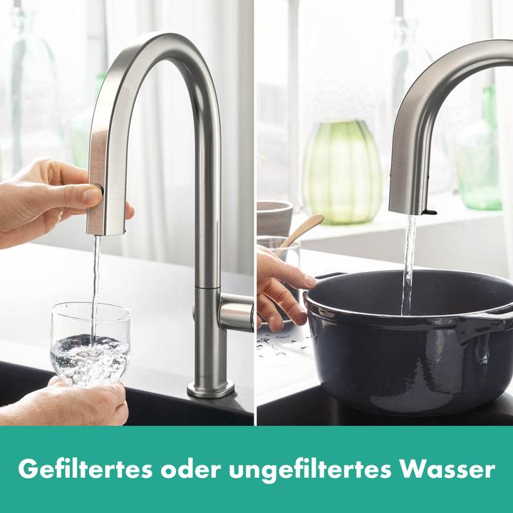 Produktbild hansgrohe Filtersystem 210 Aqittura M91 Ausziehschlauch 1 jet aBox Starter Set S
