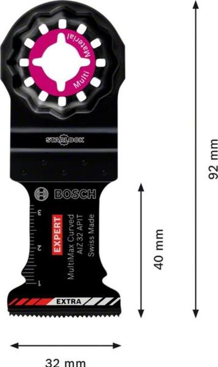 Produktbild Bosch Professional Zubehör EXPERT MultiMax AIZ 32 APIT Blatt für Multifunktionswerkzeuge, 32 mm, 5 Stück