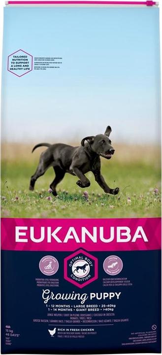 Produktbild Eukanuba Puppy & Junior Large Breed Huhn (Junior, 1 Stk., 15000 g)