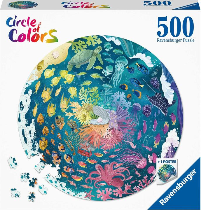 Ravensburger Farbkreis-Puzzles - Ozean (500 Teile)