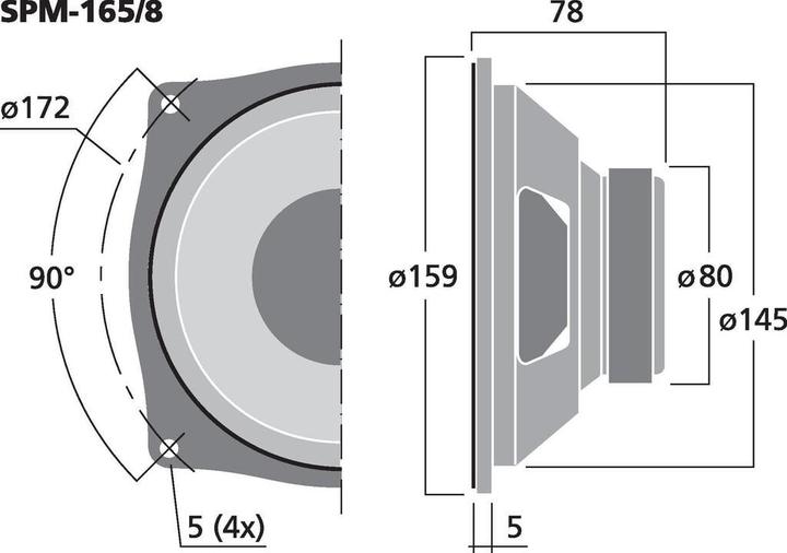 Image du produit Monacor SPM-165/8 (1 pièce)