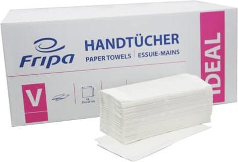 Image du produit Fripa Serviette en papier Dimensions idéales : 25 x 23 cm (L x L) Matériau de l'essuie-tout : Crêpe (5000 x)
