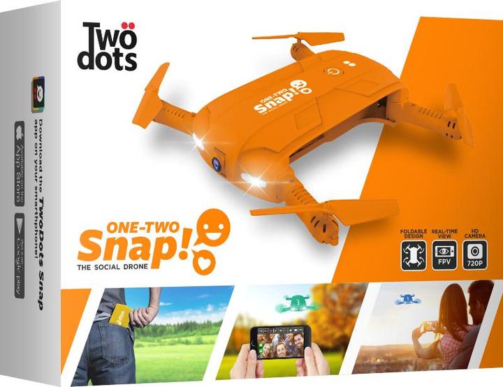 Image du produit Two Dots Twodots Snap The Social Drone Hd 1mpx with 6 Axis Stabiliser Orange