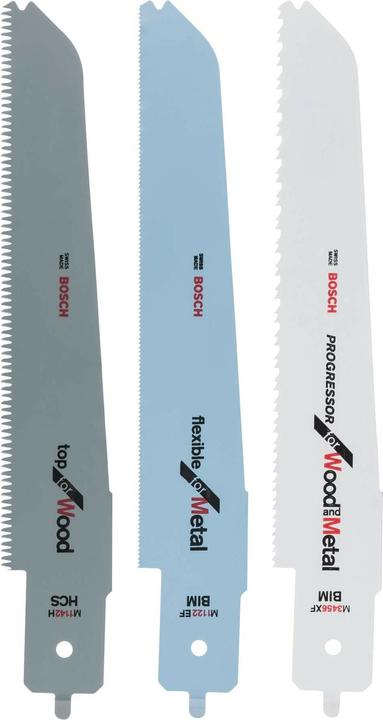 Produktbild Bosch Professional Zubehör Stichsägeblatt-Set für Bosch-Multisäge PFZ 500 E, 3-tlg.