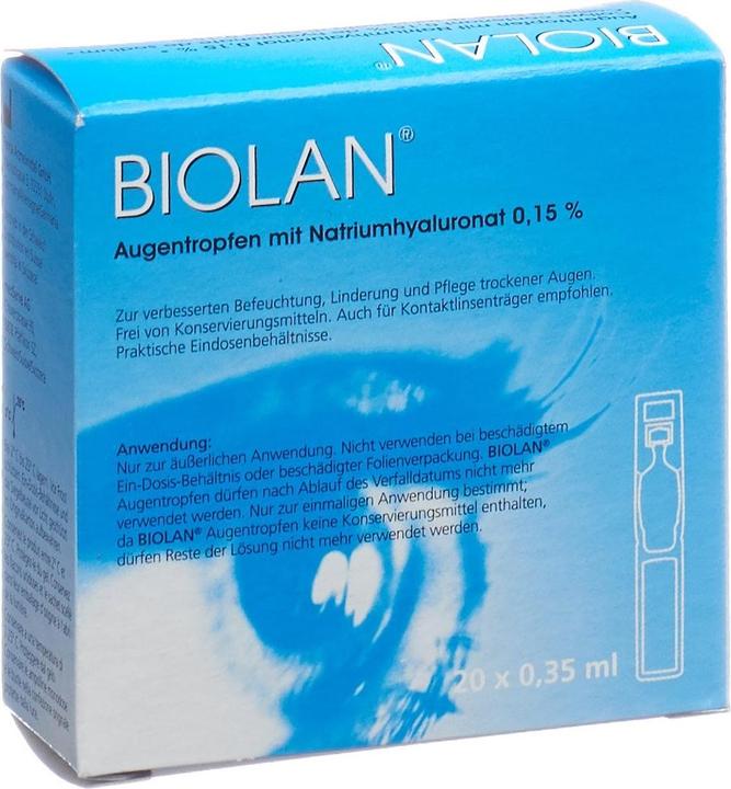 Biolan Augentropfen (0.35 ml, Biolan Augentropfen mit Natriumhyaluronat 0.15%)