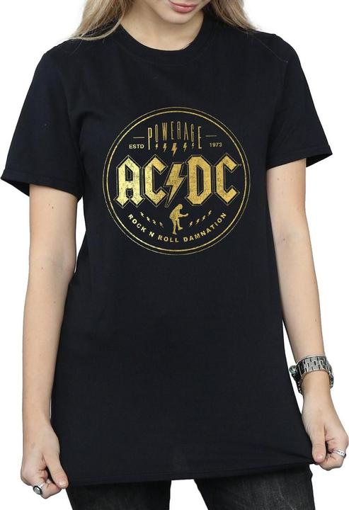 Produktbild AC/DC Rock N Roll Damnation Baumwolle Boyfriend TShirt (M)
