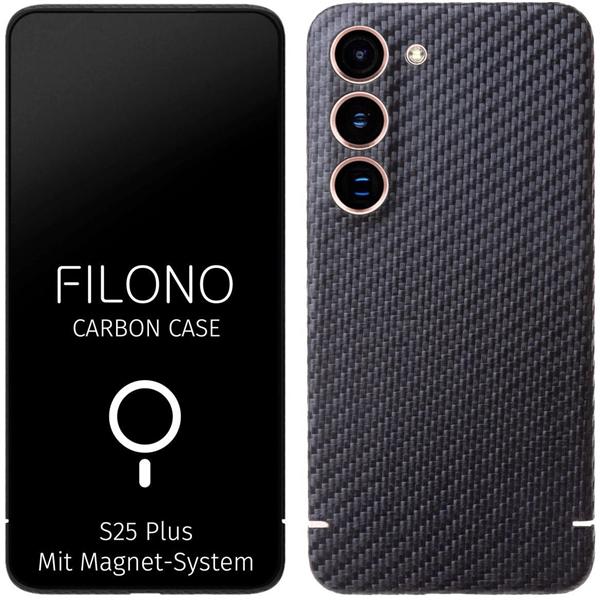 Produktbild Filono Carbon Case Samsung Galaxy S25+ MagSafe kompatibel (Samsung Galaxy S25)