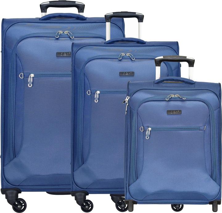 D&N Travel Line 6400 2-4-Rollen Kofferset 3tlg. (202 l, XL (ab 115l))