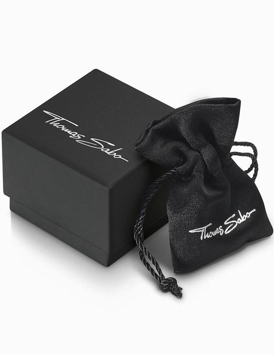 Produktbild Thomas Sabo Gliederkette mit zwei Ringverschlüssen und weissen Steinen Silber (925er Silber, 47 cm)