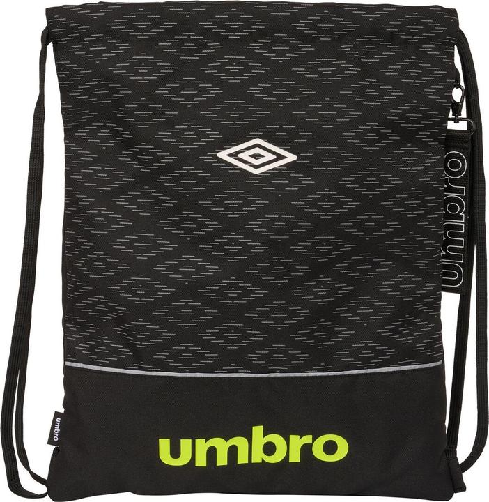 Umbro Rucksacktasche mit Bändern Lima Schwarz 35 x 40 x 1 cm