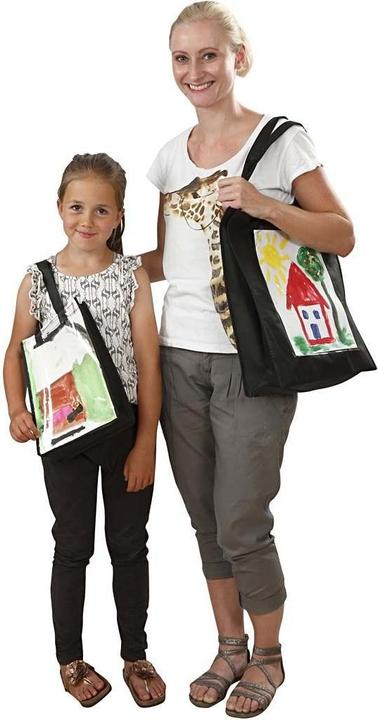 Immagine prodotto Creativ Company Borsa a tracolla con parte anteriore in plastica nera