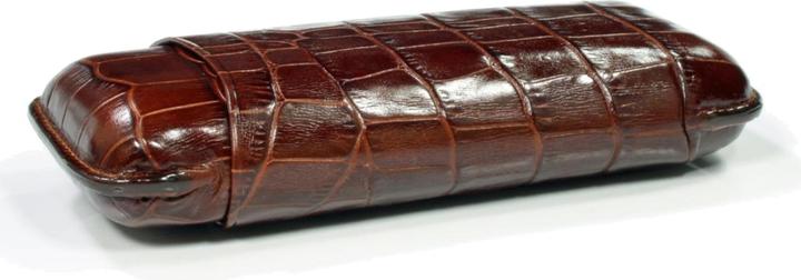 Produktbild Martin Wess *2er Zigarren Etui Robusto Leder braun Croco 590