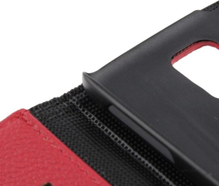 Produktbild König Design Schutzhülle Handytasche (Flip Quer) für Handy Samsung Galaxy S5 / S5 Neo Rot (Samsung Galaxy S5 Neo, Samsung Galaxy S5)
