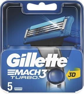 Actual product image Gillette Mach3 Turbo 5 blades (5 x)