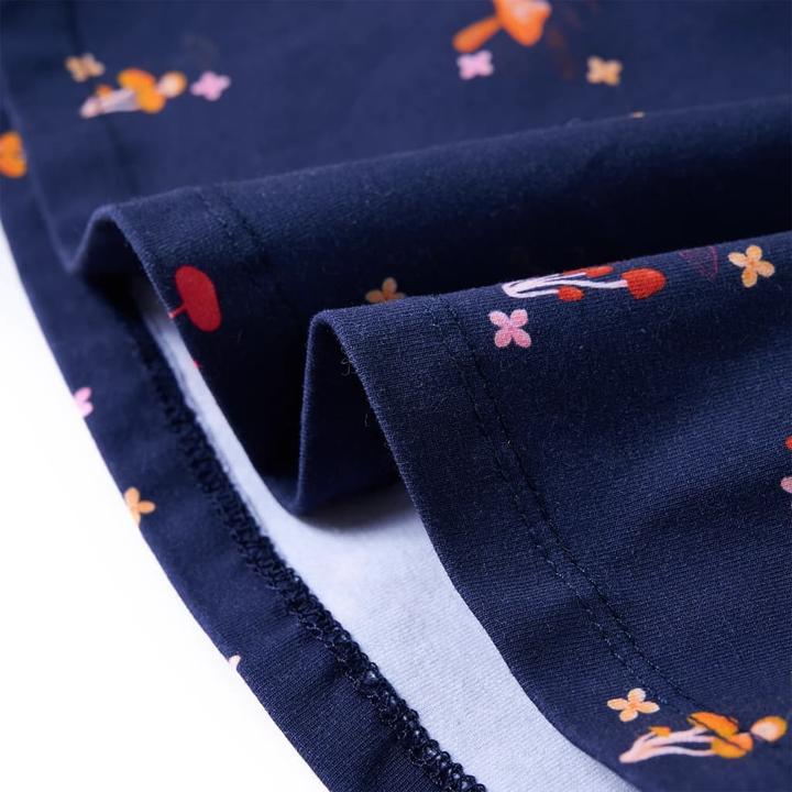 Produktbild VidaXL Kinderkleid Marineblau 128,Material: 92 % Baumwolle. 8 (128)