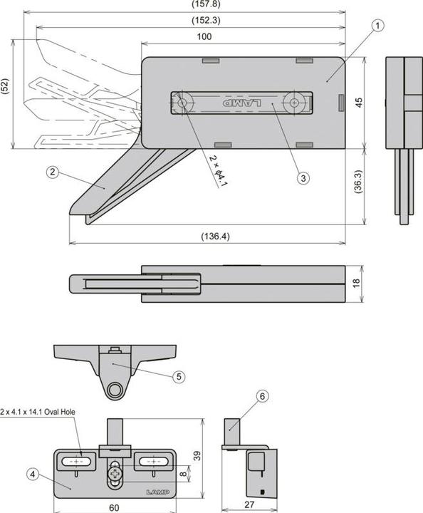 Actual product image Werkstarck SL-Dämpfung 7-25 kg Kunststoff weiss