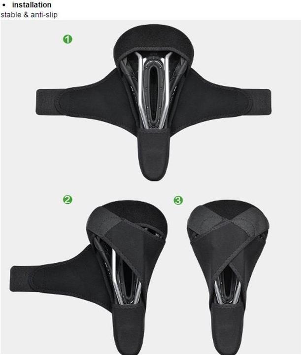 Image du produit Rockbros LF047-B housse de siège de vélo en gel silicone taille L - noir