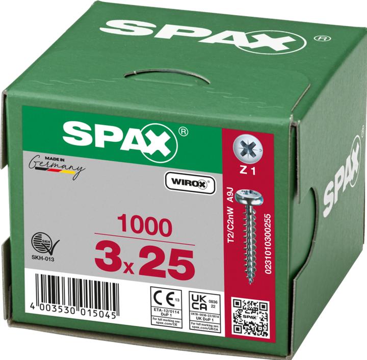 Immagine prodotto Spax Viti mordenti per pannelli truciolati (1000 Viti per pezzo)