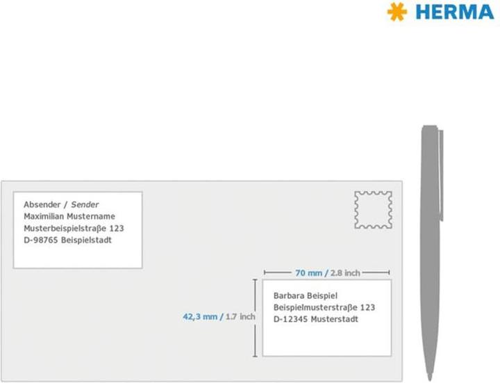 Produktbild HERMA Universal Etiketten A4