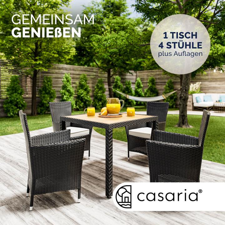 Actual product image Casaria Salon de jardin (90 cm)