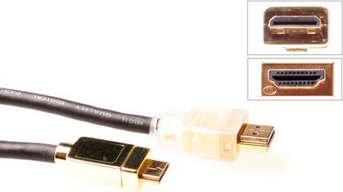 Produktbild AK3757 2m HDMI Type A (Standard) HDMI Type C (Mini) Schwarz HDMI-Kabel (2 m, HDMI)