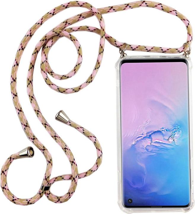 Produktbild König Design Handykette für Samsung Galaxy S10 mit Band Case zum umhängen mit Kordel Rosa Neu