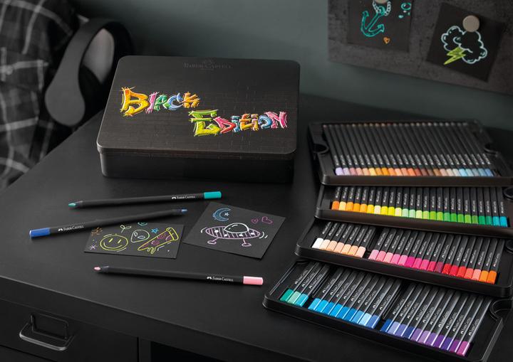 Actual product image Faber-Castell Matite colourate Black Edition (Multicoloured, 100 x)