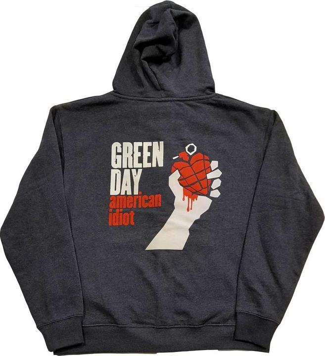 Immagine prodotto Green Day Felpa con cappuccio American Idiot con zip a tutta lunghezza (L)