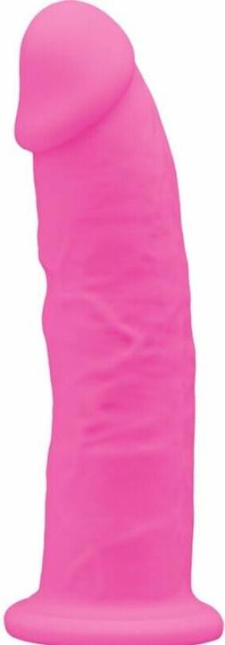 Actual product image Silexd - Model 2 Realistic Penis Premium Silexpan Silicone Fluorescent Pink 15 cm