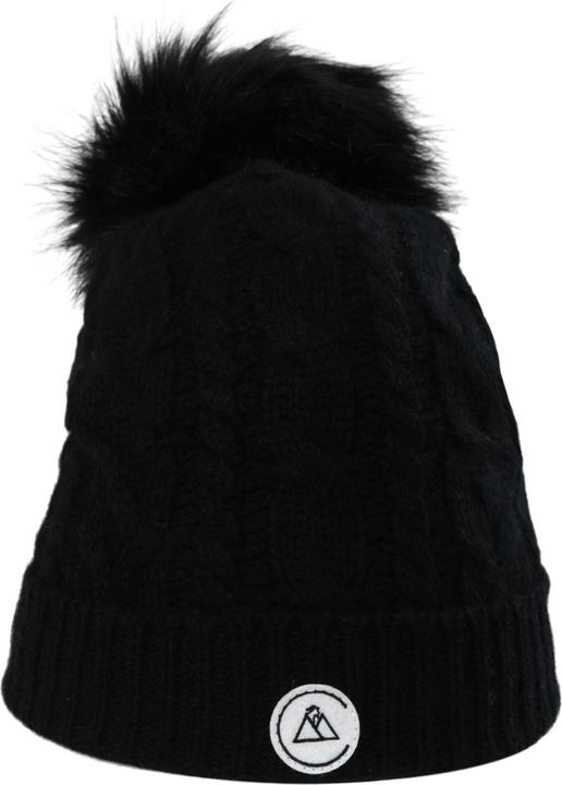 Actual product image Cash-Mere Kaschmir Mütze mit Zopfmuster und Bommel (One size)