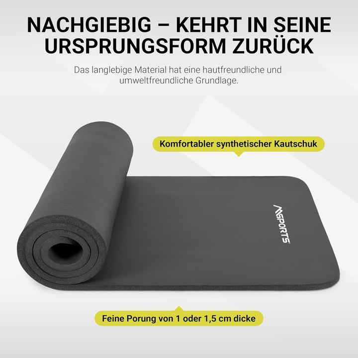 Produktbild Msports Gymnastikmatte mit Tragegurt (10 mm)