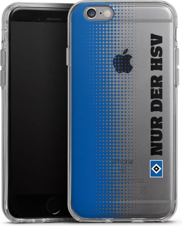Produktbild DeinDesign Silikon Hülle für Apple iPhone 6 Handyhülle Case Smartphone Schutzhülle HSV Logo transparent (Apple iPhone 6)