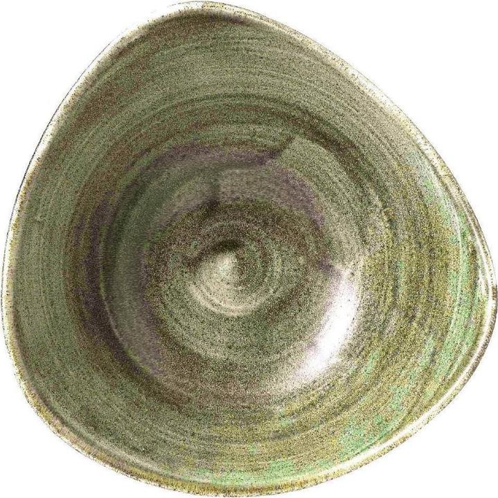 Image du produit Churchill Stonecast Patina Burnished GreenTriangle Assiette creuse 18.5cm (1 x, 18.50 cm)