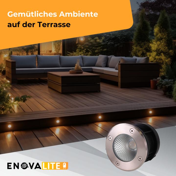 Immagine prodotto Enovalite Faretti da incasso a pavimento a LED (3600 lm, IP67)