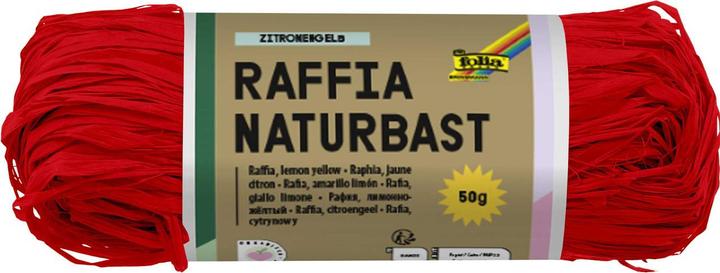 Produktbild Folia Bringmann Naturbast Raffia 50g Hochrot (Geschenkband, 1 x)