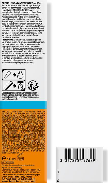Produktbild La Roche Posay Anthelios Hydratisierende BB 50+ (Sonnencreme Gesicht, SPF 50+, 50 ml, 77 g)