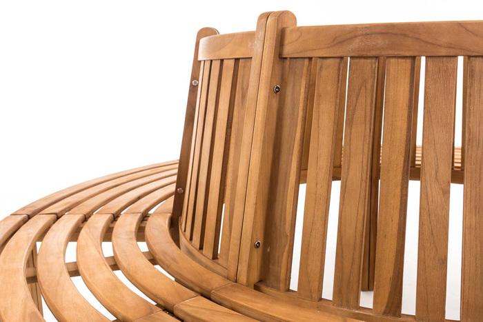 Produktbild Swisshandel24 Baumbank Novum rund 200 cm, teak