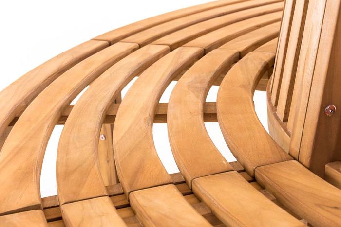 Produktbild Swisshandel24 Baumbank Novum rund 200 cm, teak