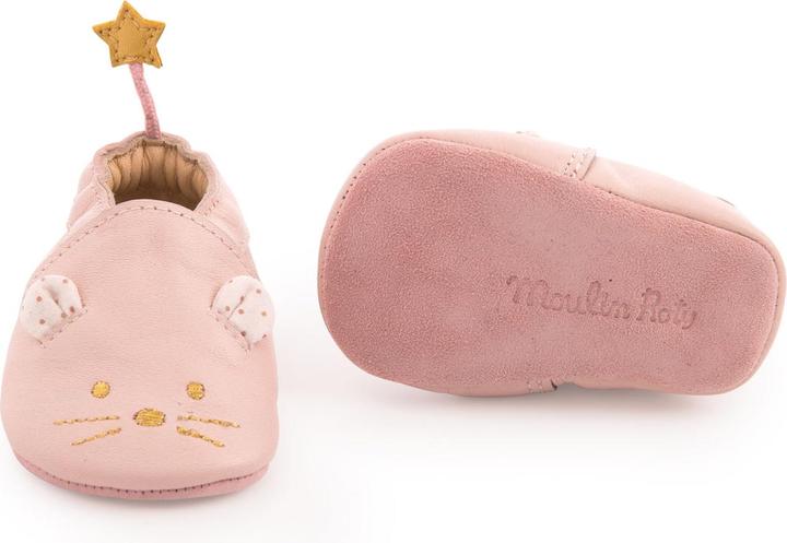 Produktbild Moulin Roty Lederschühschen rosa Maus 0/6 Monate, Il Était Une Fois (16, 17)