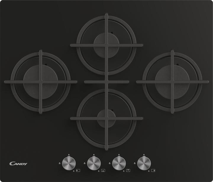 Actual product image Candy CVG6DPB Black Built-in 59 cm Gas 4 Cooker(s)