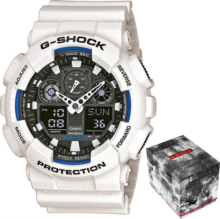 Actual product image Casio Ga-100b-7aer (Chronograph, Power reserve display, 51 mm)