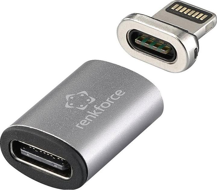 Produktbild Renkforce USB-C®, Apple iPad/iPhone/iPod Adapter (1x USB-C® Buchse - 1x Apple Li (USB B, Lightning)